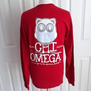 Chi Omega medium long sleeve tee